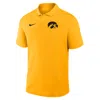 Nike Iowa Primetime Victory Primary Logo  Men's Dri-fit College Polo In Gold