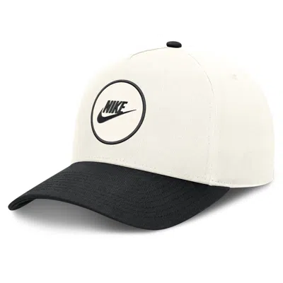 Nike Iowa Rise  Unisex Dri-fit College A-frame Adjustable Hat In White
