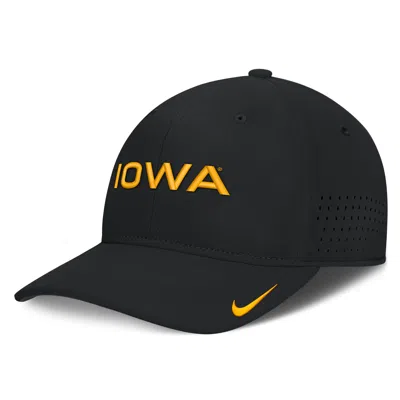 Nike Iowa Sideline Club Gameday  Men's Dri-fit College Hat In Black