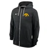 Nike Iowa Sideline  Men's Dri-fit College Full-zip Hoodie In Black