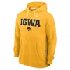 Nike Iowa Sideline  Men's Dri-fit College Pullover Hoodie In Yellow
