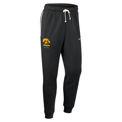 Nike Iowa Sideline Standard Issue  Men's Dri-fit College Taper Pants In Black