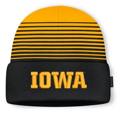 Nike Iowa Sideline Utility  Unisex College Cuffed Beanie In Black
