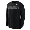Nike Iowa State Club Fleece  Men's College Crew-neck Sweatshirt In Black