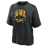 Nike Iowa  Women's College Boxy T-shirt In Black