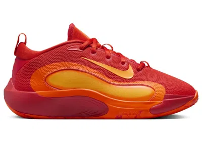 Pre-owned Nike Isofly Laser Orange Sneakers In Team Orange/total Orange/white