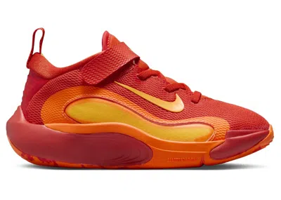 Pre-owned Nike Isofly Laser Orange Sneakers In Team Orange/total Orange/white