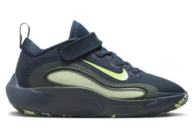 Pre-owned Nike Isofly Sneakers In Armory Navy Blue/vintage Green/barely Volt
