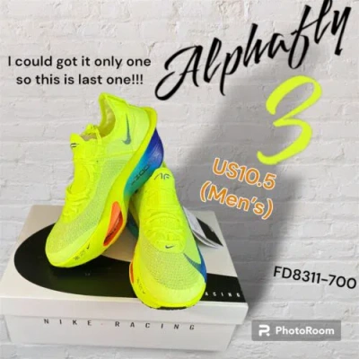 Pre-owned Nike It Was Very Hard Get This Siiiiiiiize- Air Zoom Alphafly Next% 3 Size M10.5 In Green
