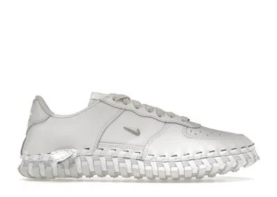 Pre-owned Nike J Force 1 Low Lx Jacquemus (women's) Sneakers In White/metallic Silver