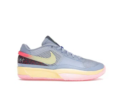 Pre-owned Nike Ja 1 Day One Sneakers In Cobalt Blue Bliss/citron Tint/hot Punch