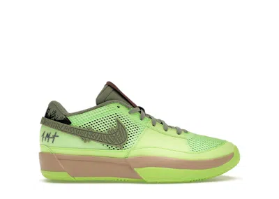 Pre-owned Nike Ja 1 Halloween Zombie Sneakers In Lime Blast/black/hemp
