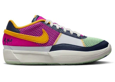 Pre-owned Nike Ja 1 Se Welcome To Camp Sneakers In Obsidian/university Gold/vapor Green