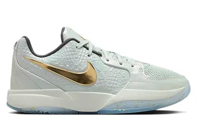 Pre-owned Nike Ja 2 Tree Topper Sneakers In Light Silver/metallic Gold/iron Grey