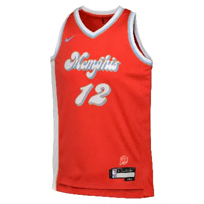 Nike Ja Morant Memphis Grizzlies 2024/25 City Edition Big Kids'  Dri-fit Nba Swingman Jersey In Red
