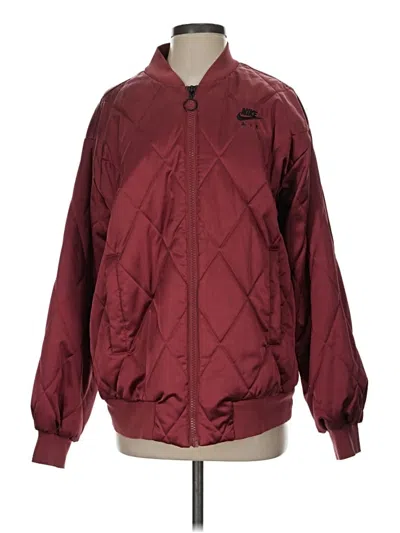 Pre-owned Nike Jacket In Burgundy