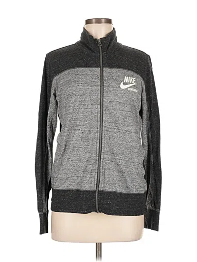 Pre-owned Nike Jacket In Gray