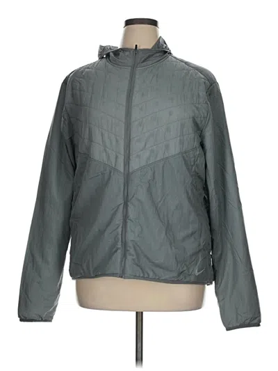 Pre-owned Nike Jacket In Gray