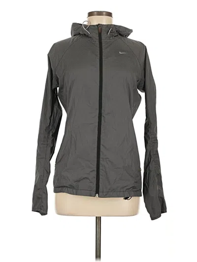 Pre-owned Nike Jacket In Gray