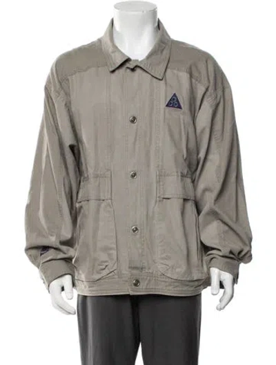 Pre-owned Nike Jacket In Grey