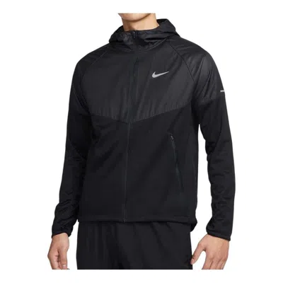 Nike Repel Winterized Running Jacket In Black