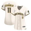 Nike Jackson Chourio Cream Milwaukee Brewers Home Limited Player Jersey In White
