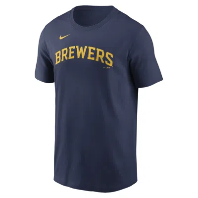 NIKE JACKSON CHOURIO MILWAUKEE BREWERS FUSE  MEN'S MLB T-SHIRT,1015939601