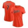 Nike Women's Jackson Holliday Orange Baltimore Orioles Fuse Name Number T-shirt In Orange