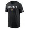Nike Black Jacksonville Jaguars Alt Pack Onside Conversion Performance T-shirt In Black