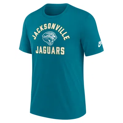 Nike Teal Jacksonville Jaguars Favorable Timeline Tri-blend T-shirt In Green