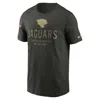 Nike Jacksonville Jaguars Salute To Service Sideline Primary Edge  Women's Dri-fit Nfl T-shirt In Green