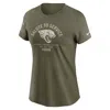 Nike Jacksonville Jaguars Salute To Service Sideline  Women's Nfl T-shirt In Green