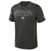 Nike Jacksonville Jaguars Salute To Service Slub  Men's Dri-fit Nfl T-shirt In Gray