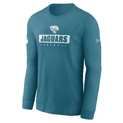 Nike Jacksonville Jaguars Sideline Team Issue  Men's Dri-fit Nfl Long-sleeve T-shirt In Green