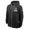 Nike Black Jacksonville Jaguars Sideline Standard Issue Utility Player Dri-fit Full-zip Hoodie In Black