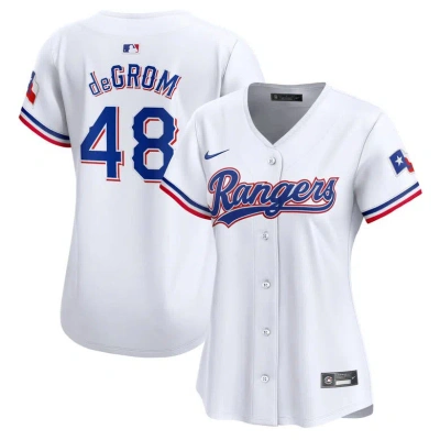 Nike Jacob Degrom White Texas Rangers Home Limited Player Jersey