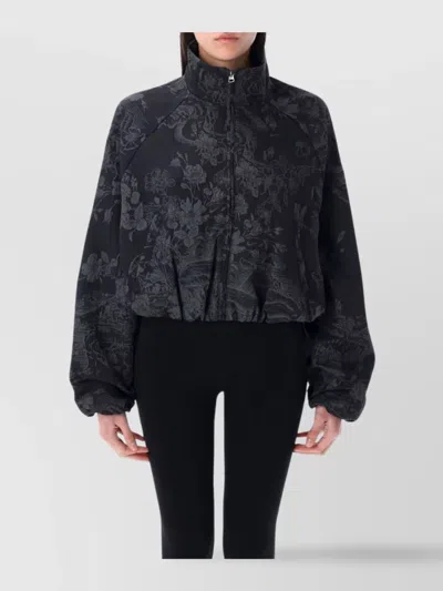 Nike Jacquard Landscape Track Jacket In Black