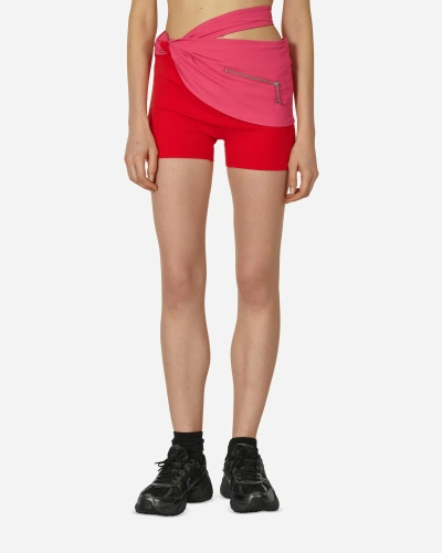 Nike X Jacquemus Layered Shorts In Red