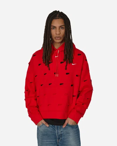 Nike Jacquemus Swoosh Hoodie University In Red