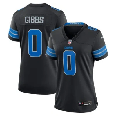 Nike Jahmyr Gibbs Black Detroit Lions 2nd Alternate Game Player Jersey