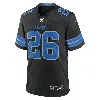 Nike Jahmyr Gibbs Detroit Lions  Men's Nfl Game Football Jersey In Black