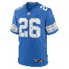 Nike Jahmyr Gibbs Detroit Lions  Men's Nfl Game Football Jersey In Blue
