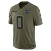 Nike Jahmyr Gibbs Detroit Lions Salute To Service  Men's Dri-fit Nfl Limited Jersey In Brown