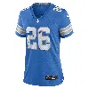Nike Jahmyr Gibbs Detroit Lions  Women's Nfl Game Football Jersey In Blue