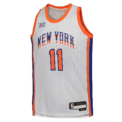 Nike Jalen Brunson New York Knicks 2024/25 City Edition Big Kids'  Dri-fit Nba Swingman Jersey In White