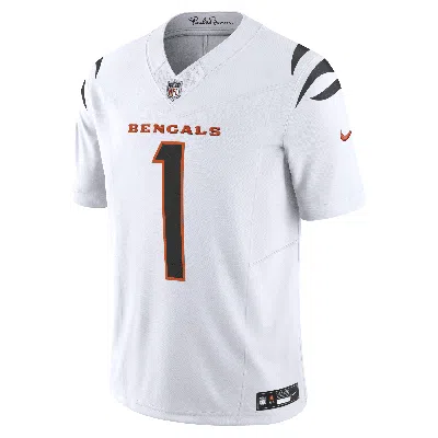 Nike Ja'marr Chase Cincinnati Bengals  Men's Dri-fit Nfl Limited Football Jersey In White