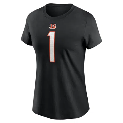 Nike Ja'marr Chase Cincinnati Bengals  Men's Nfl T-shirt In Black