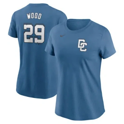 Nike James Wood Blue Washington Nationals 2025 City Connect Fuse Name & Number 2.0 T-shirt