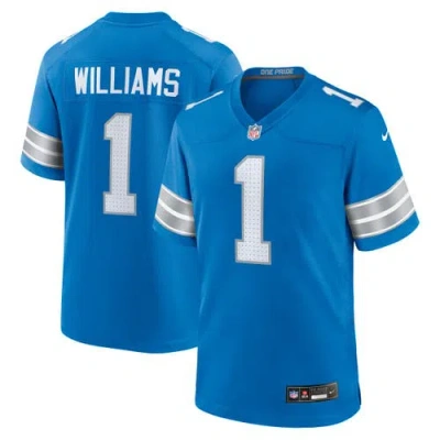 Nike Jameson Williams Blue Detroit Lions Game Player Jersey