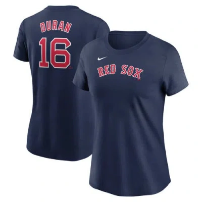 Nike Jarren Duran Navy Boston Red Sox Fuse Name & Number T-shirt In Blue